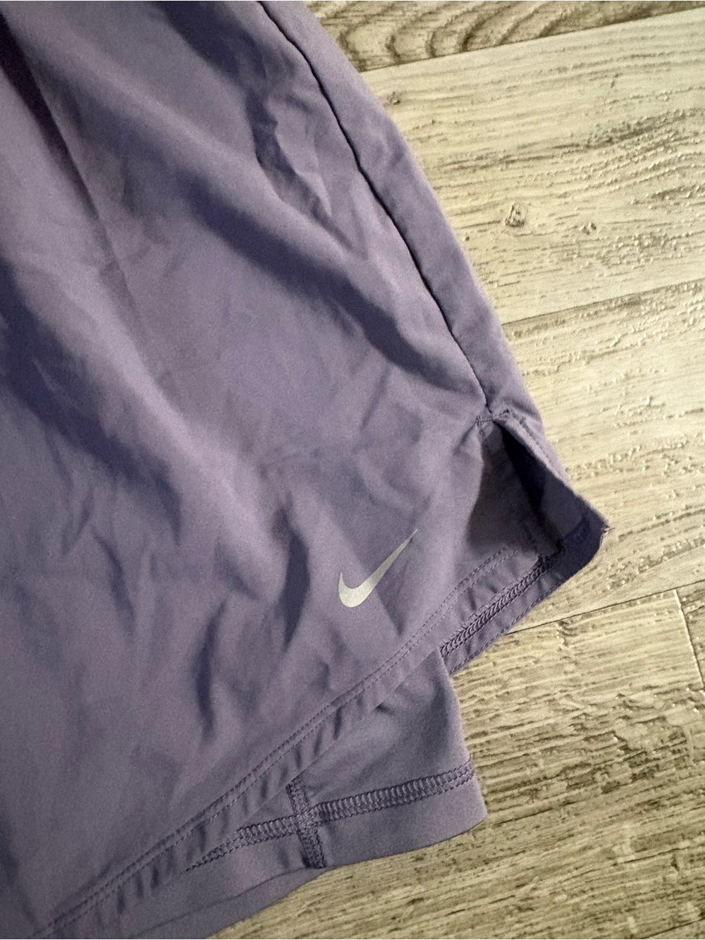 Nike Lavender Women's Athletic Shorts - Picture 3 of 4